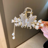 Butterfly Lily of the Valley Tassel Hair Accessory