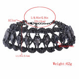 Rhinestone Choker Necklace Statement Necklaces For Women Big Necklace Collar