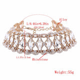 Rhinestone Choker Necklace Statement Necklaces For Women Big Necklace Collar