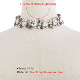 Rhinestone Choker Necklace Chunky Necklace For Women