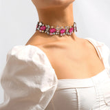 Rhinestone Choker Necklace Chunky Necklace For Women