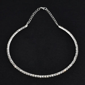 Rhinestone Choker Necklaces Collar Statement Jewelry Girl Pearls Necklace