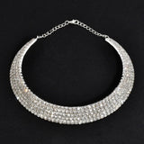 Rhinestone Choker Necklaces Collar Statement Jewelry Girl Pearls Necklace