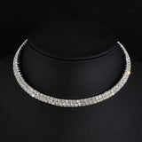 Rhinestone Choker Necklaces Collar Statement Jewelry Girl Pearls Necklace