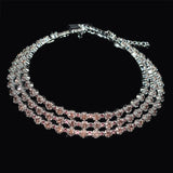 Rhinestone Choker Necklace for Women Statement Crystal Party Punk Collar