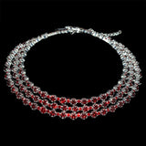 Rhinestone Choker Necklace for Women Statement Crystal Party Punk Collar