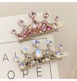 Princess Rhinestone Crown Hairpin Duckbill Clip