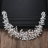 Crystal Pearl Headband Wedding Bride Hairband Head Jewelry