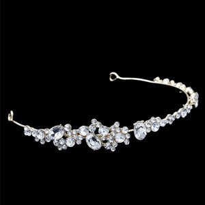 Crystal Rhinestone Headband Crown Bridal Tiara Hairpiece