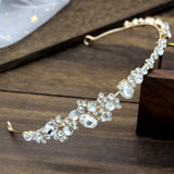 Crystal Rhinestone Headband Crown Bridal Tiara Hairpiece