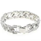 Cuban Bracelet Iced Out Link Chain Hip Hop CZ Rapper Bling Luxur Bracelet