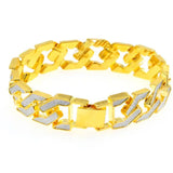 Cuban Bracelet Iced Out Link Chain Hip Hop CZ Rapper Bling Luxur Bracelet