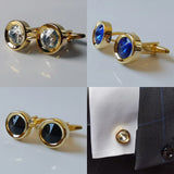 High-end Rhinestone Cufflinks for Men French Shirts Business Banquet