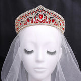 Rhinestone Flower Crown Bridal Tiaras Wedding Hair Accessories