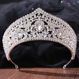 Rhinestone Flower Crown Bridal Tiaras Wedding Hair Accessories