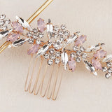 Rhinestone Flower Hair Combs Clips Wedding Bridal Accessories