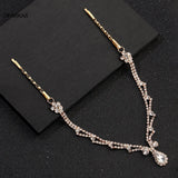 Ethnic Style Rhinestone Forehead Pendant Headwear Women Brow Decorations