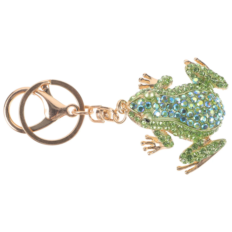 Frog Rhinestone Keychain for Women