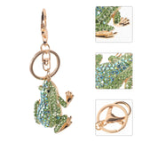 Frog Rhinestone Keychain for Women