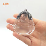 Rhinestone Glass Beads Buddha Pendant Wisdom Meaning Buddha Charm For Necklace
