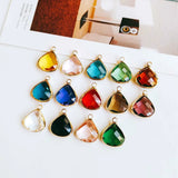 Rhinestone Glass Eardrop Earring DIY Material 6pcs