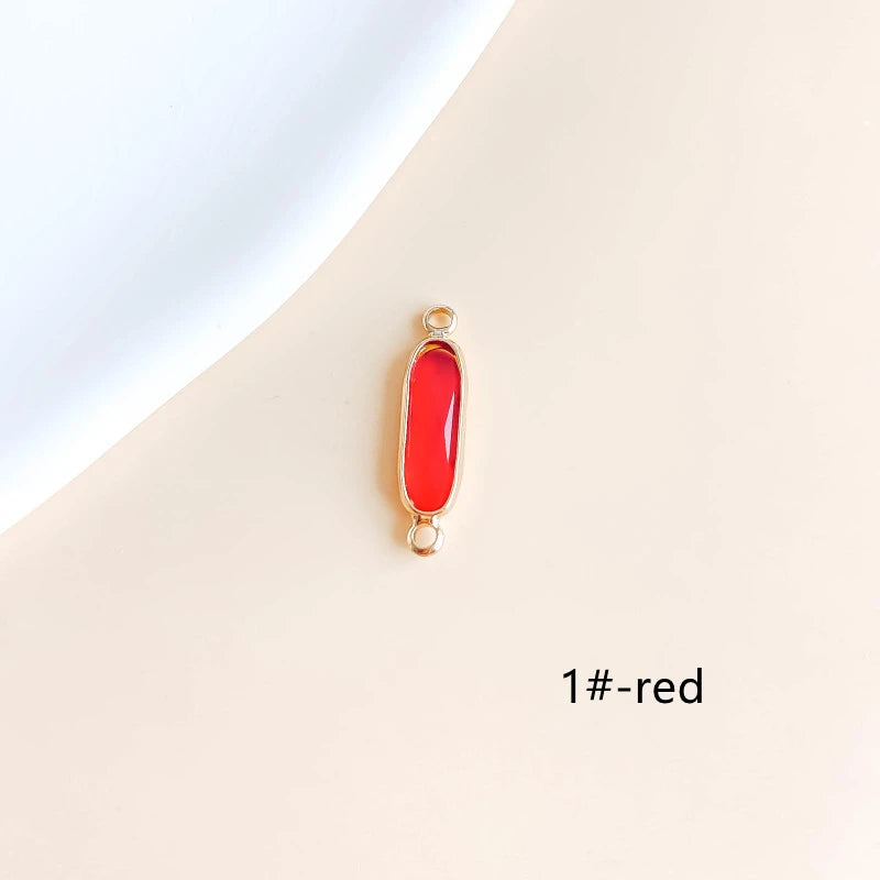 Rhinestone Glass Plated Strip Eardrop Earring Accessories