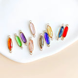 Rhinestone Glass Plated Strip Eardrop Earring Accessories