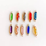 Rhinestone Glass Plated Strip Eardrop Earring Accessories