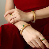 Rhinestone Plated Bracelet for Women Hand Wrist Jewelry