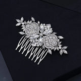 Rhinestone Hair Comb 8-tooth Hair Side Comb for Bride