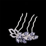 Crystal Flowers Hair Comb for Mother
