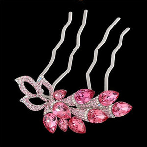 Crystal Flowers Hair Comb for Mother