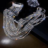 Crystal Tassel Wedding Hair Pins Banquet Hair Clip