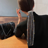 Crystal Tassel Wedding Hair Pins Banquet Hair Clip