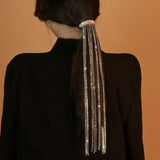 Crystal Tassel Wedding Hair Pins Banquet Hair Clip