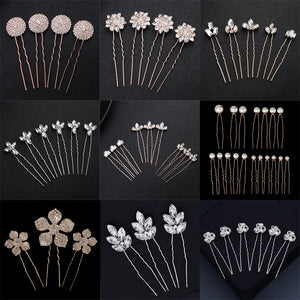 Rhinestone Hair Pins Wedding Hair Accessories