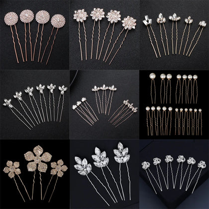 Rhinestone Hair Pins Wedding Hair Accessories