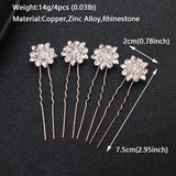 Rhinestone Hair Pins Wedding Hair Accessories