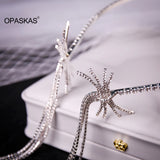 Crystal Tassel Headband Rhinestone Hairband
