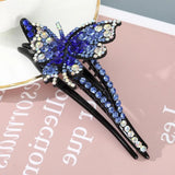 Rhinestone Hairpin Flower Leaf Hair Claws Retro Hair Clips