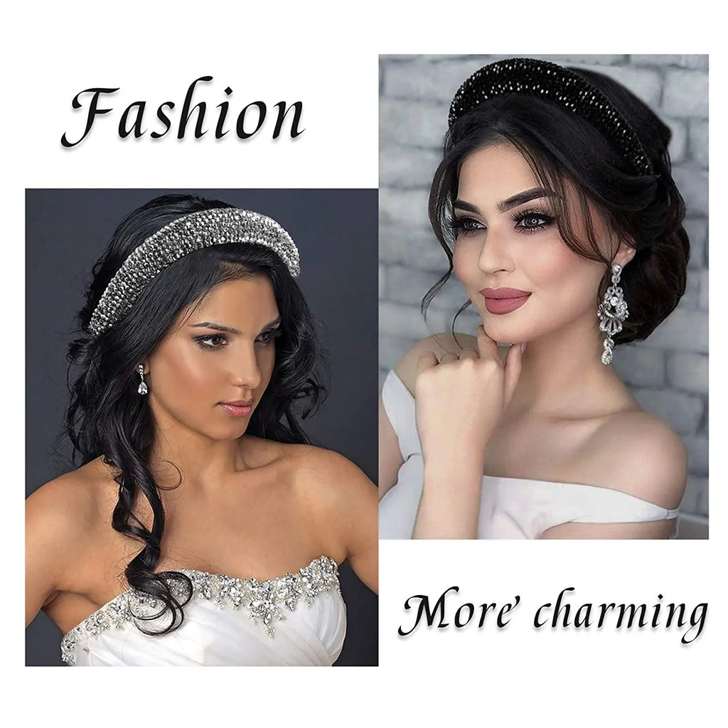 Sparkling Crystal Rhinestone Headband for Women