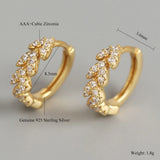 Geometric Hoop Earrings 925 Silver Heart Rhinestone Statement Wedding Jewelry