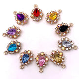 Rhinestone Jewelry Applique Embellishments DIY Alloy Crystal Accessories 10pcs