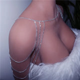 Rhinestone Bridal Shoulder Chain Necklace Wedding Statement Jewelry