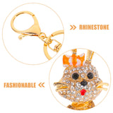 Rhinestone Rabbit Key Chain Backpack Keychain Purse Ornament