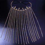 Crystal Tassel Forehead Crown Headband for Girl