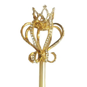 Rhinestone Magic Wand Scepter Pearl Crystal Pageant Costume Props