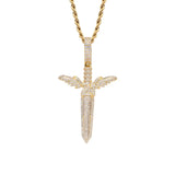 Angel Hip Hop Sword Pendant Men Necklace