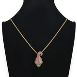 Rhinestone Men Necklace Ice Out Cubic Zircon Animals Pendant