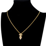 Rhinestone Necklace Ice Out Hat Pendant Silver Hip Hop Charm Jewelry